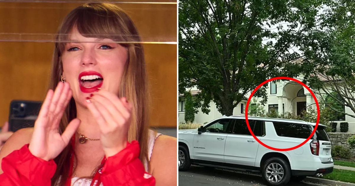 taylor4.jpg?resize=412,232 - JUST IN: Taylor Swift Appears To Have Stayed The Night At Travis Kelce's Home As They Prepare To 'Spend The Weekend Together'