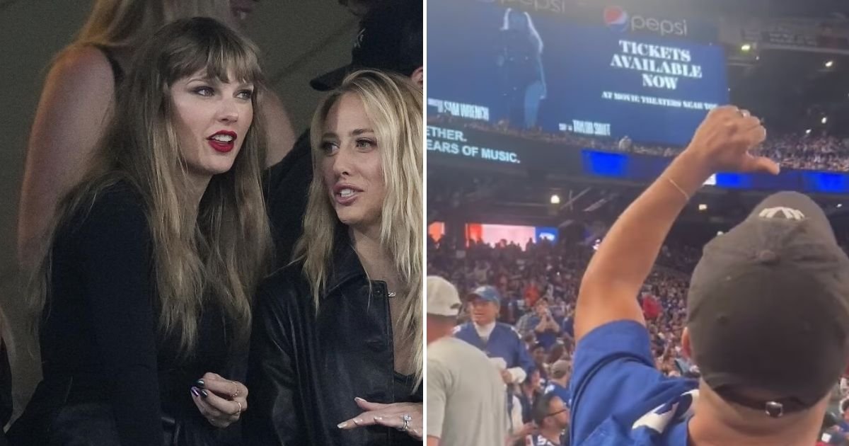 untitled design 2023 10 04t131549 230.jpg?resize=1200,630 - Taylor Swift BOOED At Stadium As NFL Comes Under Fire For Excessive Coverage Of The Singer