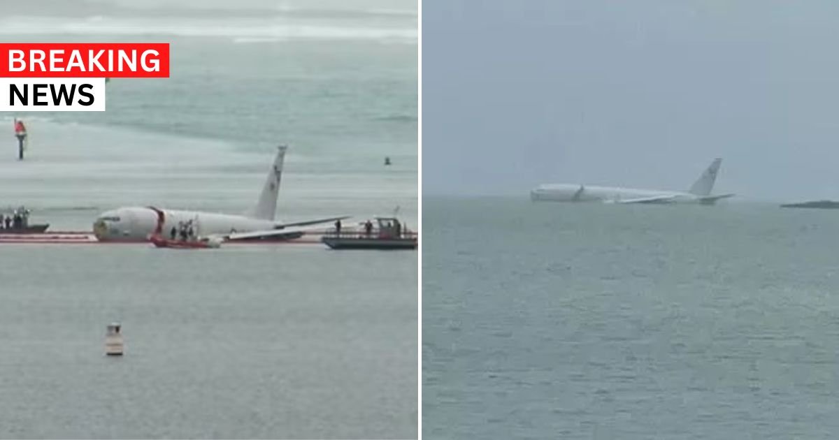 breaking 7.jpg?resize=1200,630 - BREAKING: Plane Crashes Into The SEA After 'Overshooting The Runway' In Hawaii