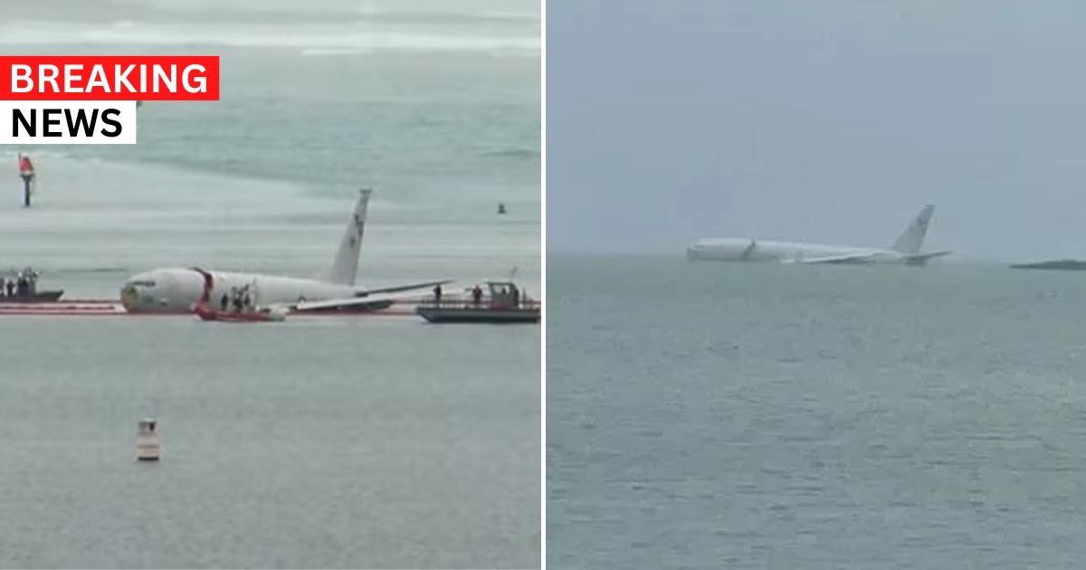 breaking 7.jpg?resize=412,275 - BREAKING: Plane Crashes Into The SEA After 'Overshooting The Runway' In Hawaii