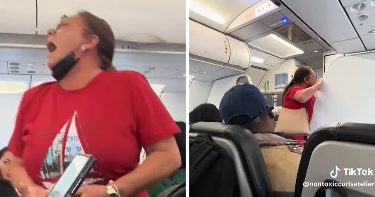 d108.jpg?resize=1200,630 - BREAKING: Outrageous Moment Woman On Frontier Airlines Flight As Woman PULLS DOWN Her Pants In Aisle, Squats, & Almost PEES After Being Denied Toilet Access