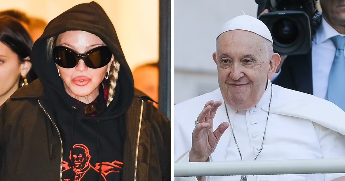 d112.jpg?resize=1200,630 - "He's The Pope, For Goodness Sake!"- Madonna BLASTED For 'Poking Fun' At The Pope During Italy Visit