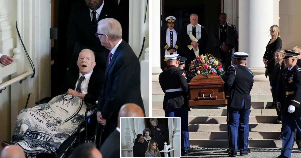 d136.jpg?resize=412,275 - JUST IN: Frail Jimmy Carter Travels TWO HOURS From Hospice To Bid Final Farewell To America's Former First Lady & Beloved Wife