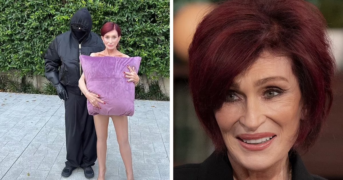 d190.jpg?resize=1200,630 - JUST IN: Sharon Osbourne, 71, STRIPS Down To Copy Bianca Censori's Famous Topless Cushion Look