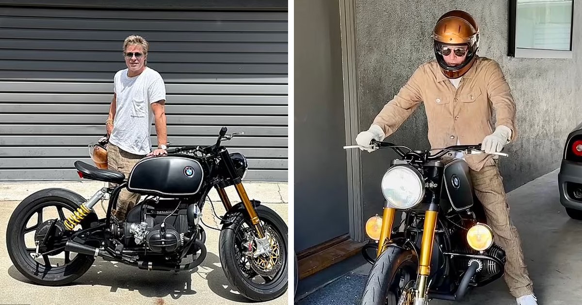 d36.jpg?resize=412,232 - EXCLUSIVE: Brad Pitt Is Nearly 60 But Fans CANNOT Get Over His Hotness As Star Poses With Stylish Motorcycle