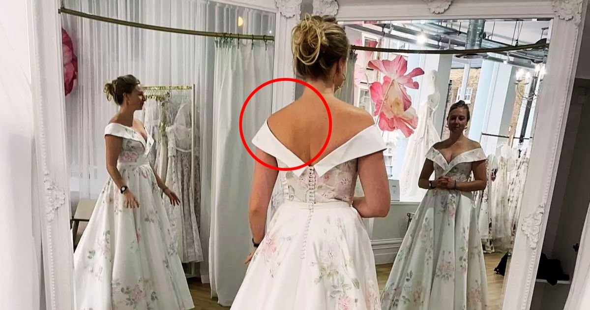 gown4.jpg?resize=412,275 - ‘How Is This Possible?!’ Bride-To-Be Almost Threw Up After Noticing A BIG Problem While Trying On Wedding Dresses Ahead Of Her Big Day