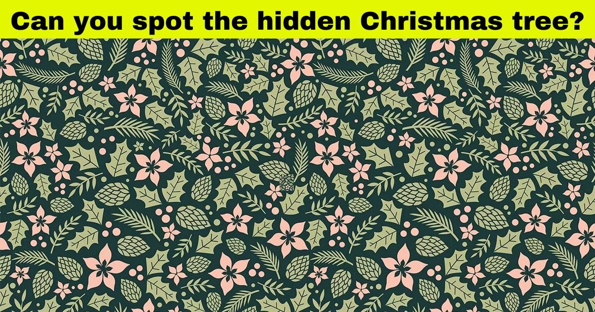 tree3.jpg?resize=412,275 - 9 Out Of 10 Viewers Can't Spot The Hidden CHRISTMAS Tree In This Pattern But How Fast Can You Find It?