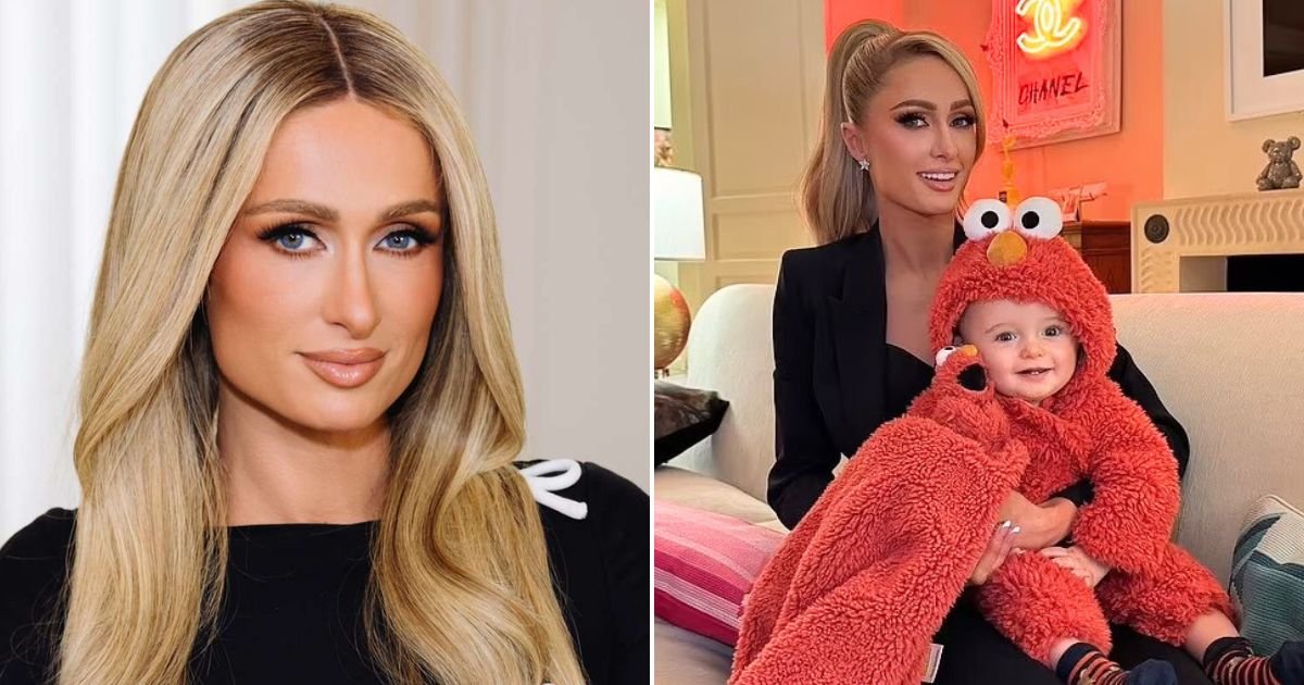 untitled design 2023 11 02t100418 605.jpg?resize=412,232 - Paris Hilton Shares Pictures Of Son Phoenix Dressed Up As Elmo On His First Halloween