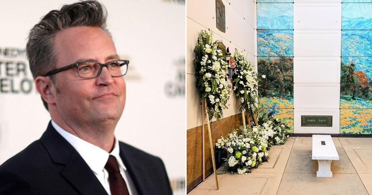 untitled design 2023 11 09t132143 683.jpg?resize=1200,630 - JUST IN: Floral Tributes Are REMOVED From Matthew Perry's Burial Plot