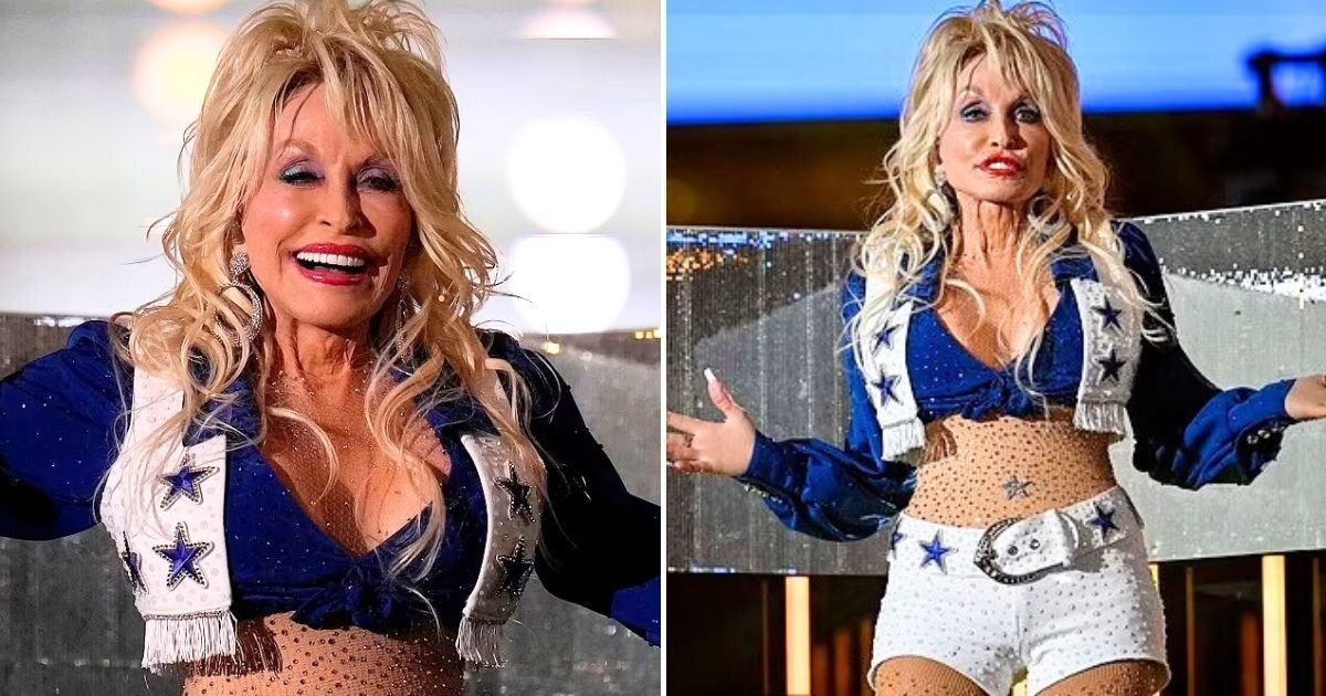 untitled design 21.jpg?resize=1200,630 - Dolly Parton, 77, Sends Pulses Racing In A Cheerleading Outfit At Thanksgiving Halftime Show