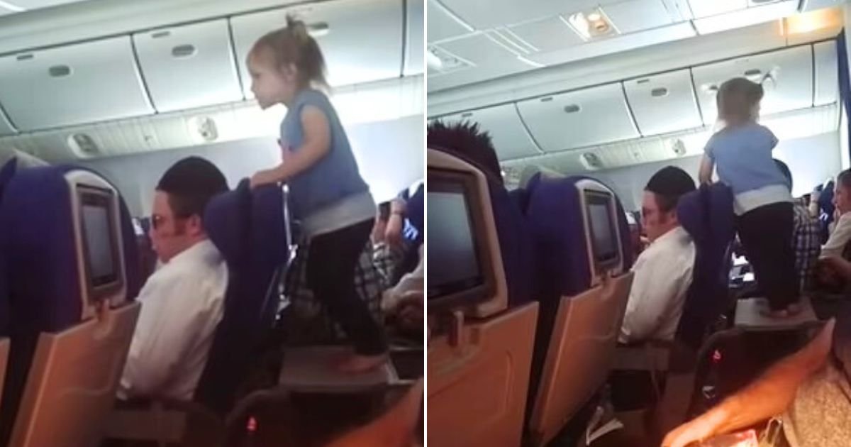 untitled design 22.jpg?resize=412,232 - Parents Slammed For Letting Their Toddler JUMP On Tray Table And Run Around The Cabin During 8-Hour Flight