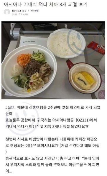 2 10.jpg?resize=1200,630 - 아시아나 항공 기내식 먹다 치아 3개 ㄲ짐ㄷㄷ +결말