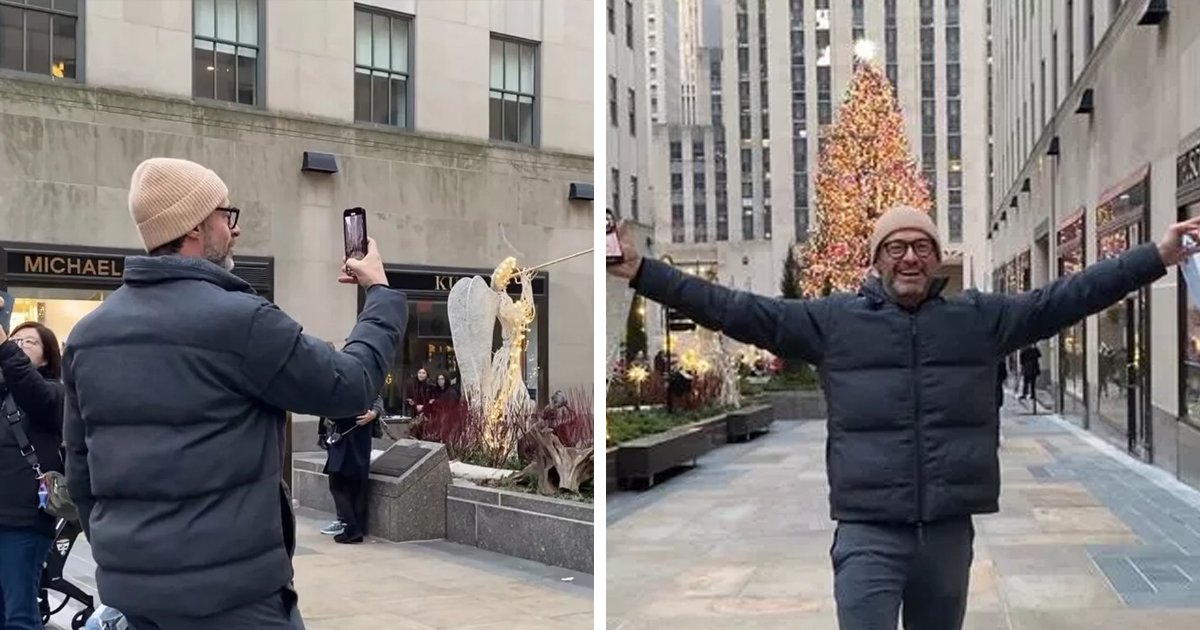 d116.jpg?resize=412,275 - BREAKING: Hugh Jackman Gets In Trouble With Security At The Rockefeller Center In New York City