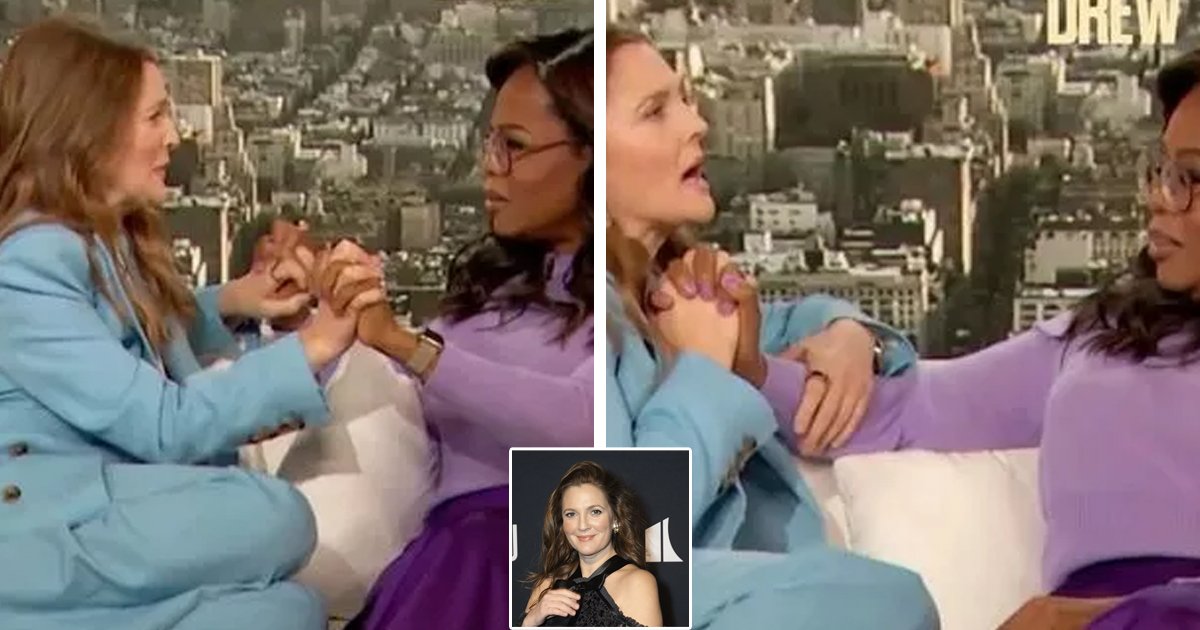 d50.jpg?resize=412,275 - BREAKING: Drew Barrymore Blasted As Creepy, Clingy, And Cringe For CARESSING Oprah Winfrey's Arm During Her Interview