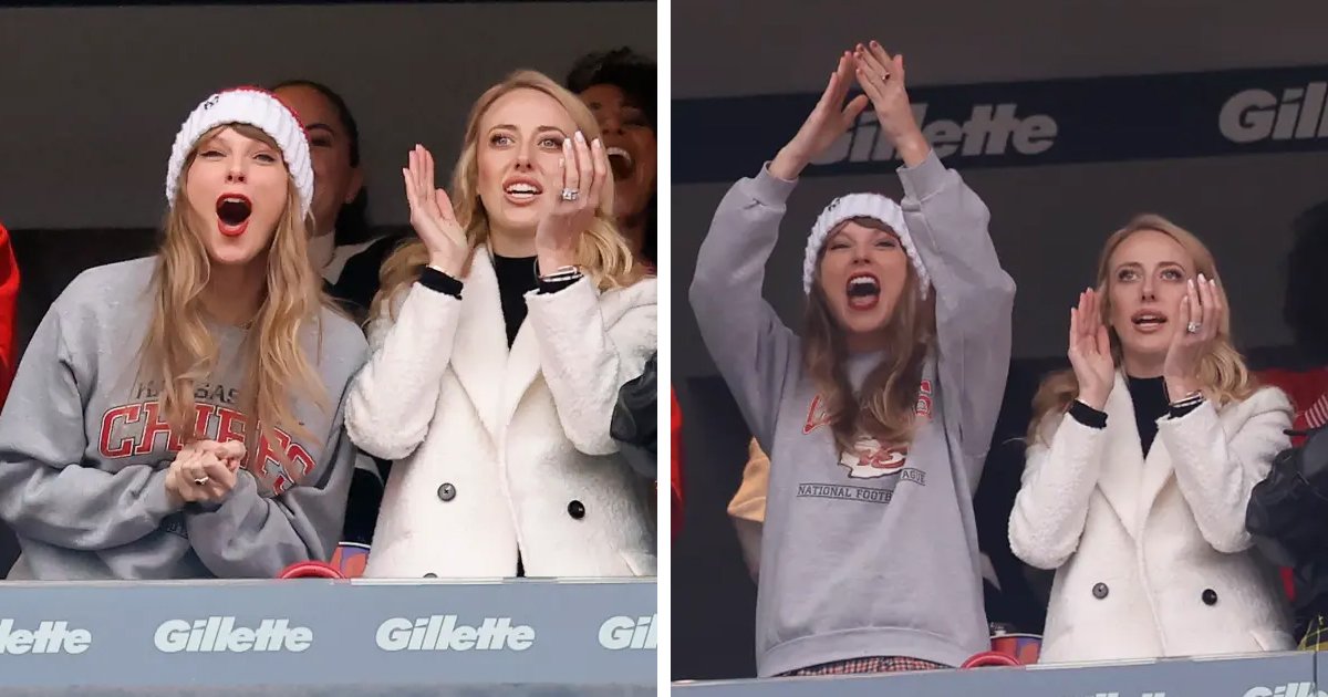 d73.jpg?resize=412,275 - JUST IN: Taylor Swift Sticks Out Tongue After Being BOOED By NFL Crowd While Watching Her Lover Travis Kelce Play