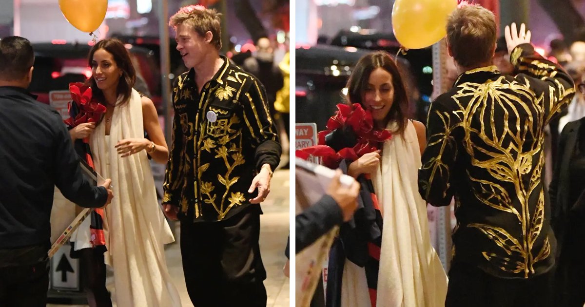 d84.jpg?resize=412,275 - JUST IN: Brad Pitt Celebrates 60th Birthday In Style As Fans Gush Over The 'Handsome' Star's 'Hand-Painted' Shirt During Night Out