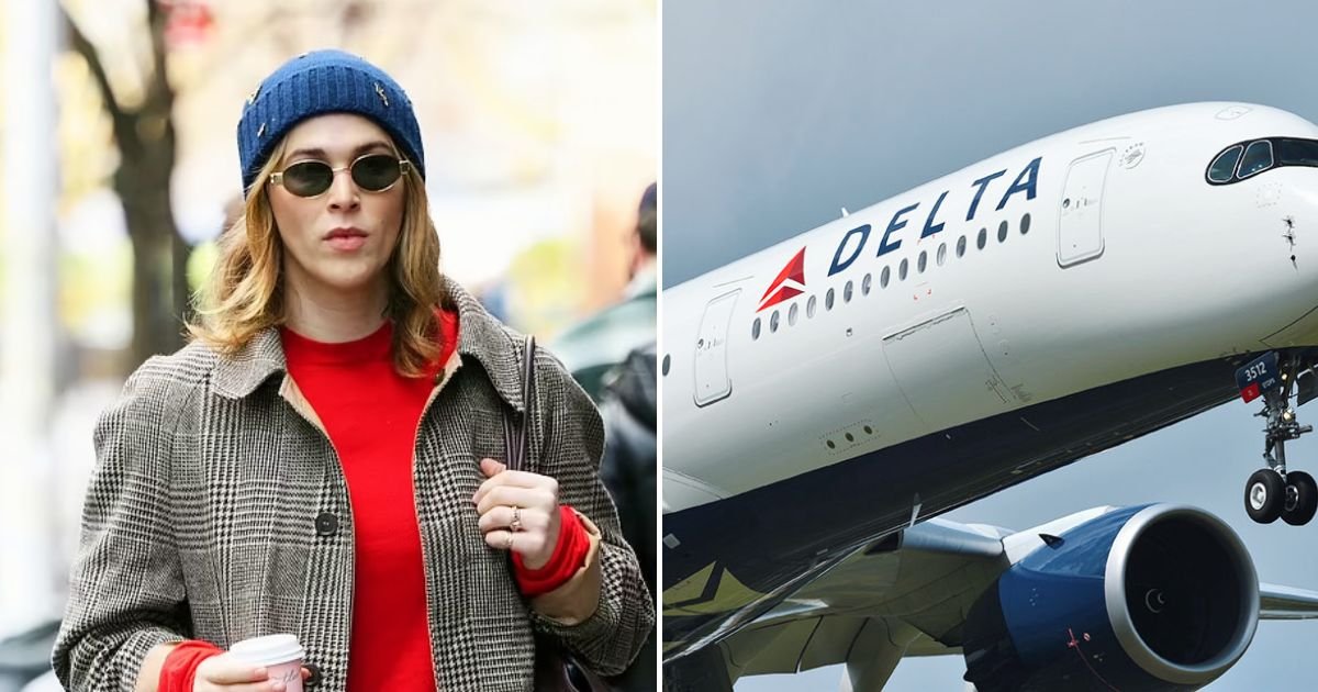 delta5.jpg?resize=412,275 - JUST IN: Tommy Dorfman Is Spotted Enjoying A Cup Of Coffee After Accusing Delta Airlines Staff Of 'Misgendering' Her In A Video