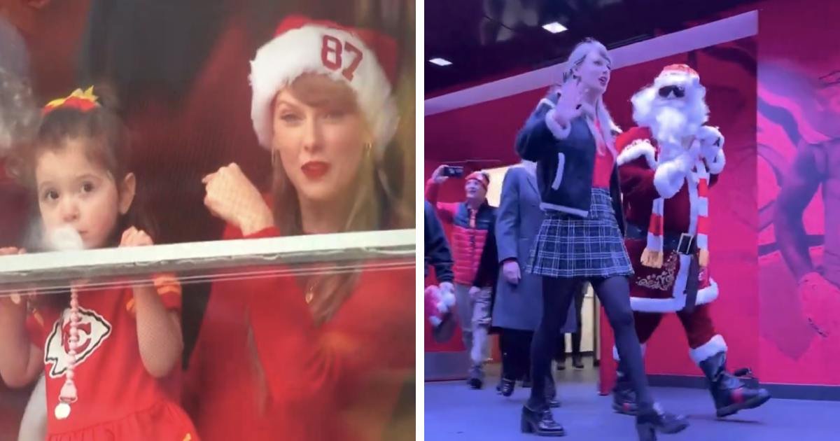 m1 1 2.jpeg?resize=1200,630 - EXCLUSIVE: Taylor Swift Brings Holiday Cheer To The Field & Celebrates Christmas With Family At Travis Kelce's Chiefs Game