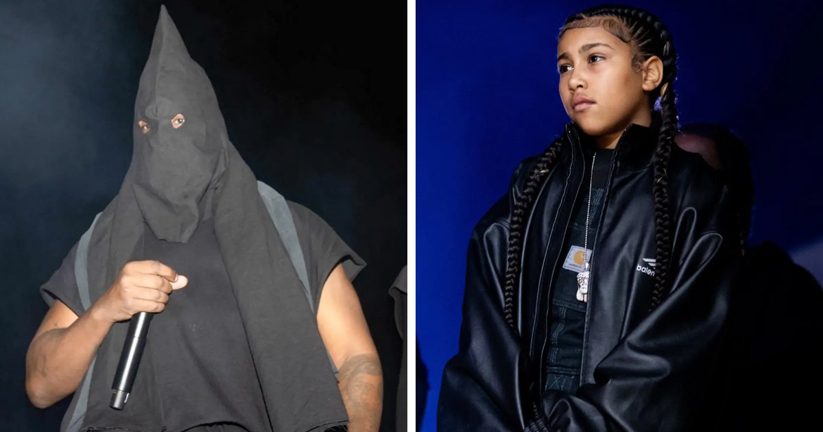 m2 2.jpg?resize=412,275 - JUST IN: Disgusting Kanye West SLAMMED For Making Explicit Remarks In Front Of Daughter North While Covering Face With Bizarre Hood
