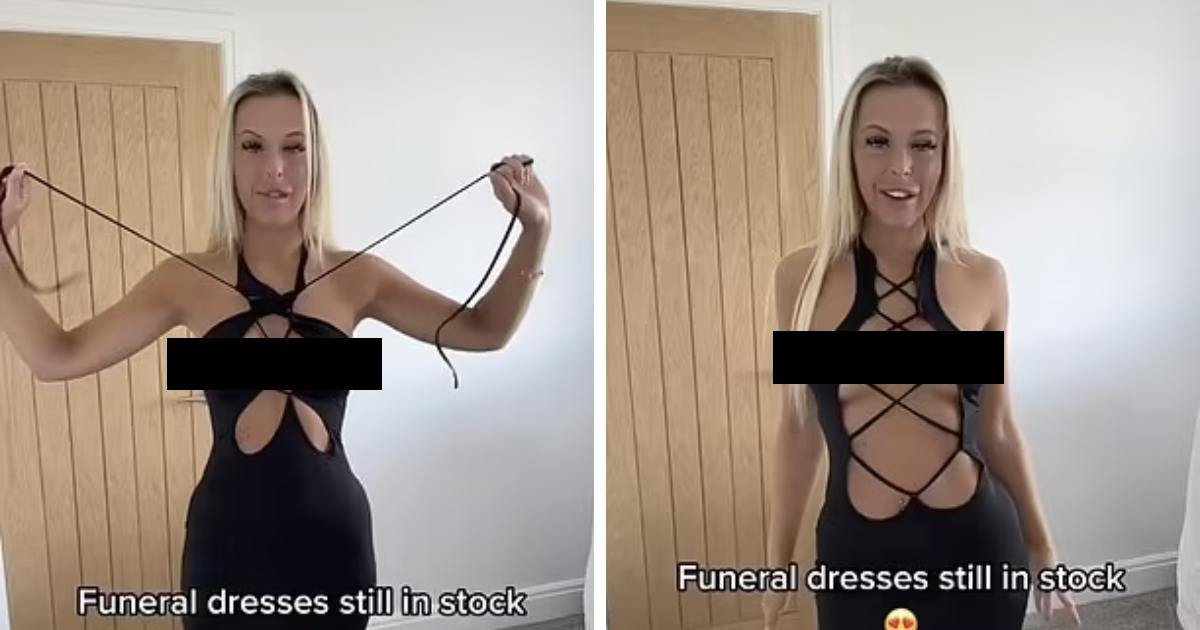 m3 1 1.jpeg?resize=1200,630 - "That's NOT Okay!"- Thousands Outraged Over Woman's 'Inappropriate' Funeral Dress