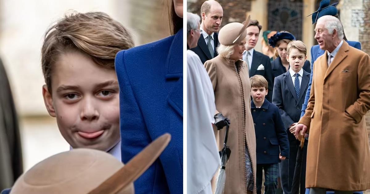 m4 1.jpeg?resize=1200,630 - EXCLUSIVE: Prince Louis's Cheekiness Rubs Off On His Older Brother Prince George As He's Spotted Poking His Tongue Out