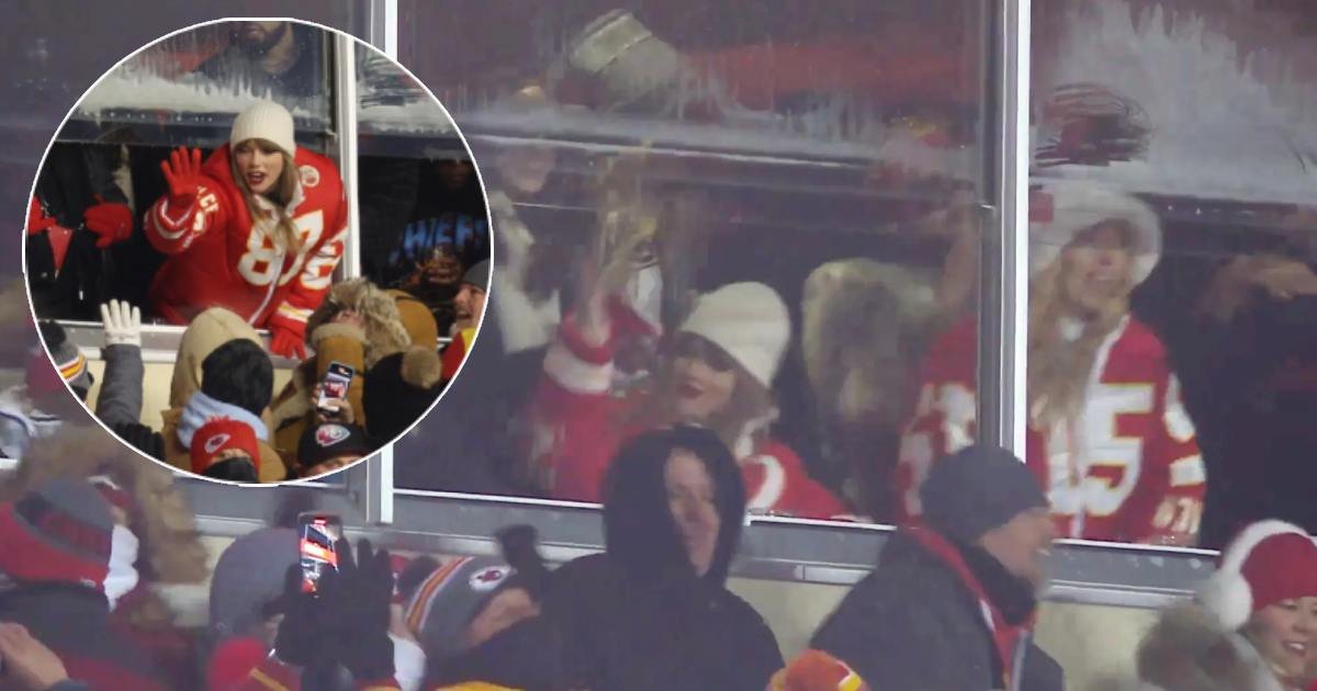 d1 2.jpeg?resize=1200,630 - EXCLUSIVE: Taylor Swift 'Grooves To The Beat' & Dances Enthusiastically At NFL Stadium While Celebrating Kansas City Chiefs' Big Win