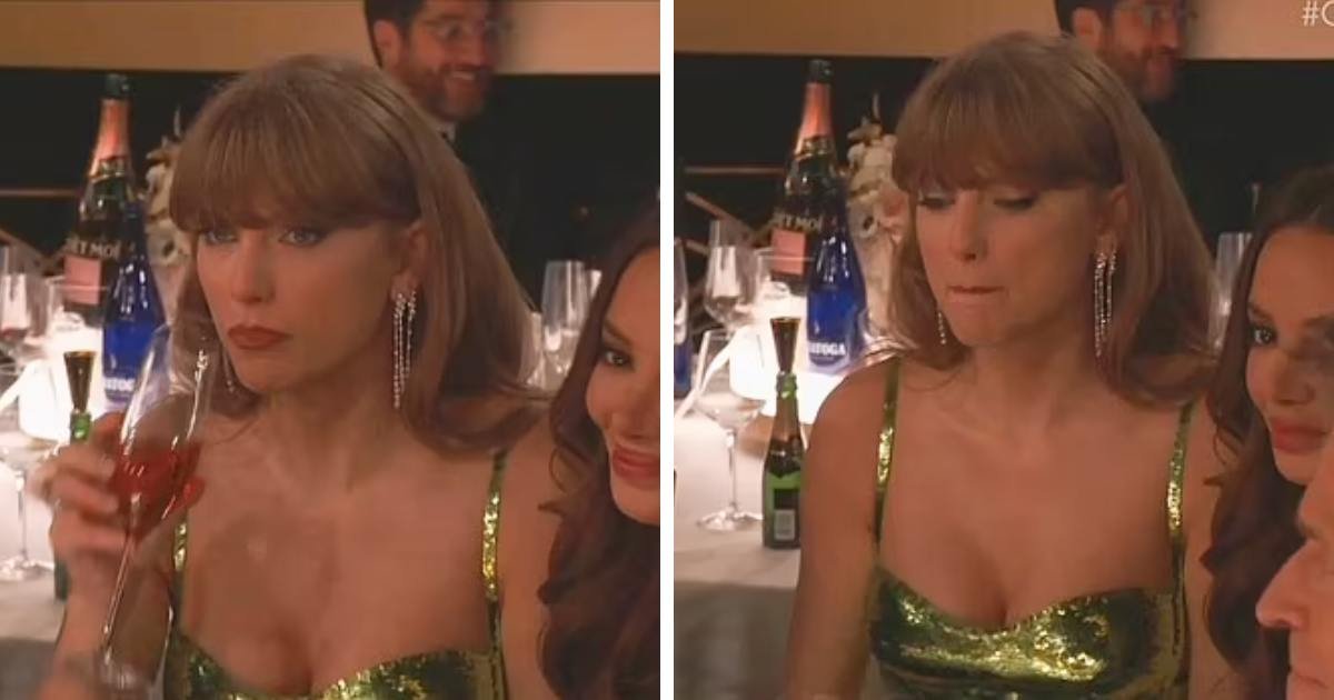 d1.jpeg?resize=1200,630 - BREAKING: Upset Taylor Swift Strikes 'Death Stare' Look At Golden Globes Host After He Jokes About Her Love Affair With Travis Kelce