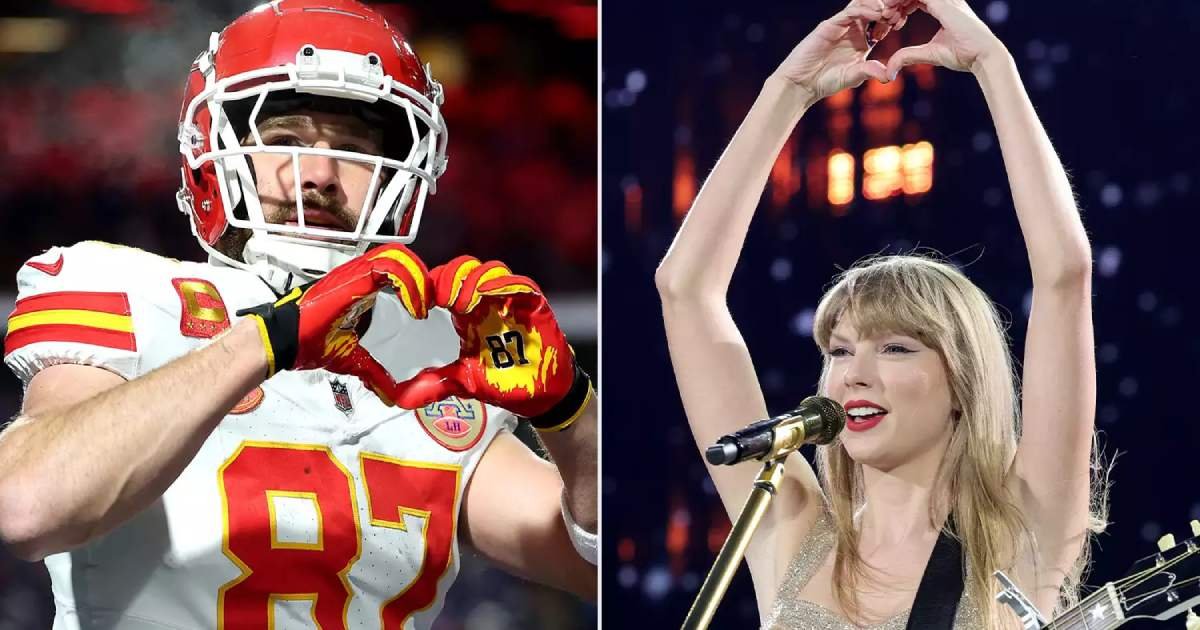 d4 3.jpeg?resize=412,275 - JUST IN: 'Lovestruck' Travis Kelce Does Taylor Swift's Signature 'Heart Hands' After Scoring Touchdown