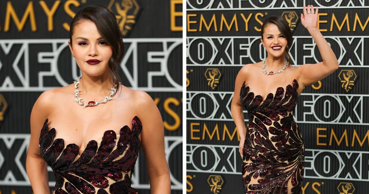 d67.jpg?resize=1200,630 - EXCLUSIVE: Singer Selena Gomez SIZZLES At The Emmys In 'Sheer Illusion' Gown While Posing With Her New Man