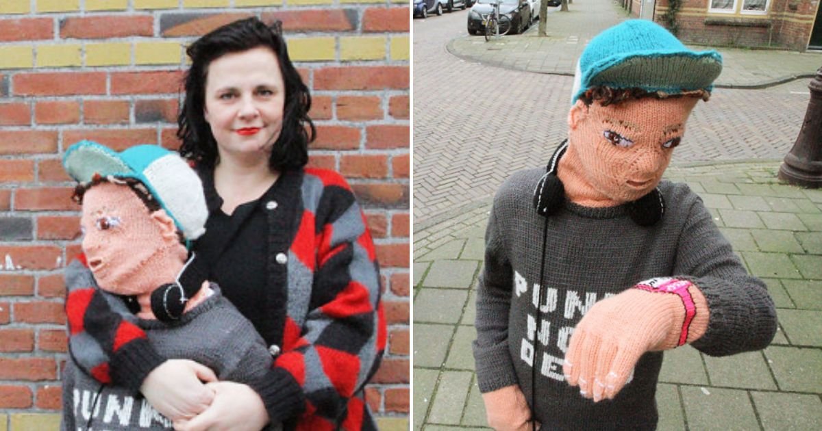 knit.jpg?resize=1200,630 - Mom Sparks Debate After She Knitted A Life-Size Version Of Her Teenage Son Because 'He Doesn't Want To Cuddle Anymore'