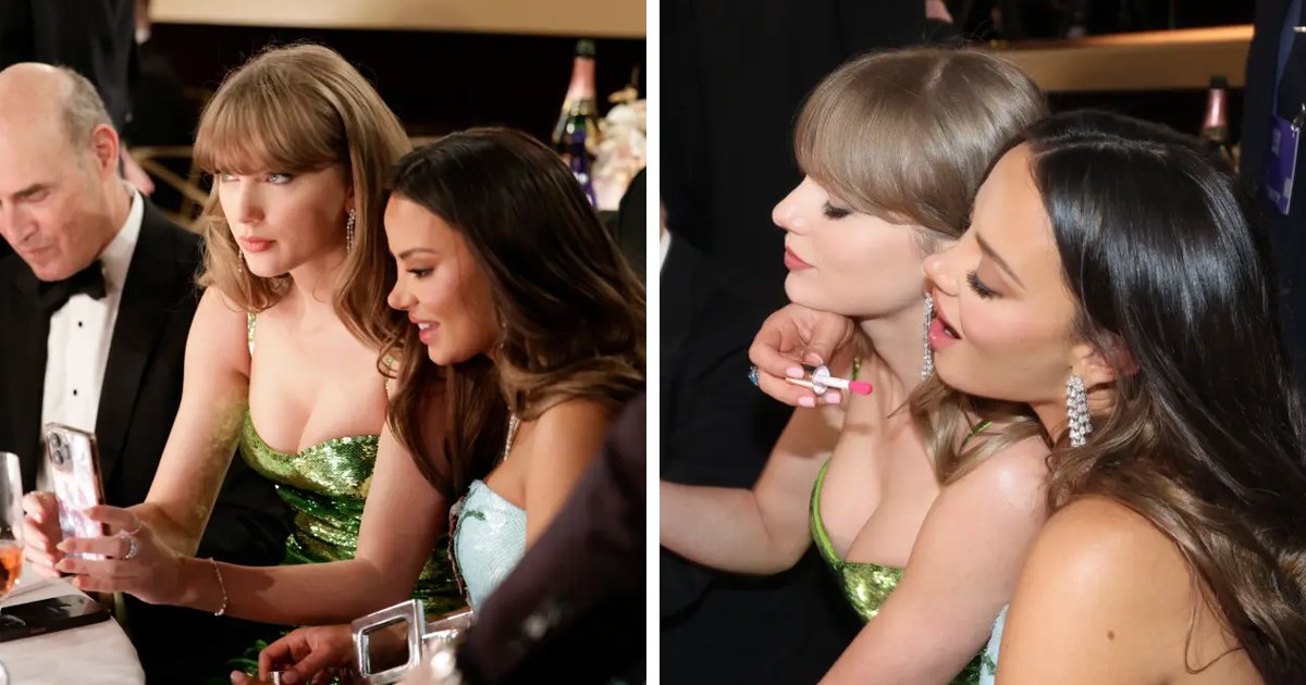 m1 3.jpg?resize=1200,630 - JUST IN: Fans Go Wild After Spotting Singer Taylor Swift 'Secretly' FaceTiming Her Lover Travis Kelce At The Golden Globe Awards