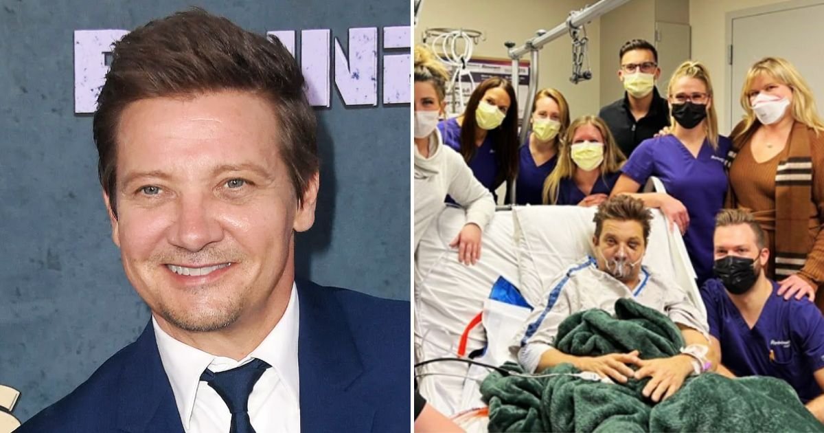 renner.jpg?resize=412,275 - JUST IN: Marvel Star Jeremy Renner, 52, RETURNS To Hospital Following Near-Fatal Snow Plow Accident Last New Year