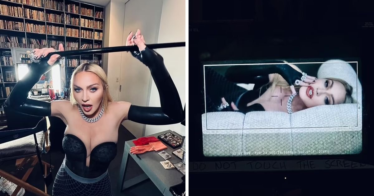 copy of articles thumbnail 1200 x 630 15.jpg?resize=412,275 - Madonna Dubbed VULGAR For Flashing Crotch While Biting Into A GIANT Stack Of $100 Bills After FALLING On-Stage