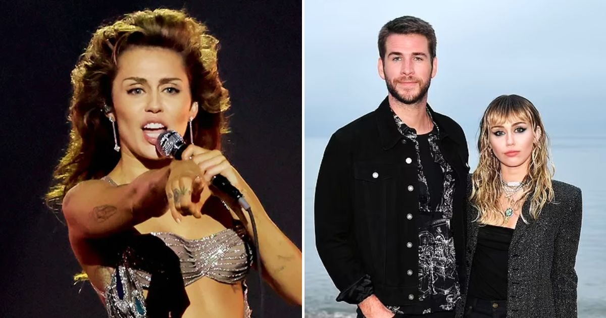 cyrus4.jpg?resize=412,232 - Miley Cyrus Takes A Swipe At Ex-Husband Liam Hemsworth While Performing Her Hit Song 'Flowers' At The Grammys