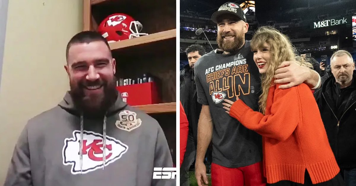 d2.jpg?resize=1200,630 - EXCLUSIVE: "It Was Love At First Sight!"- Travis Kelce Opens Up About His 'Crazy Love Ride' With Singer Taylor Swift