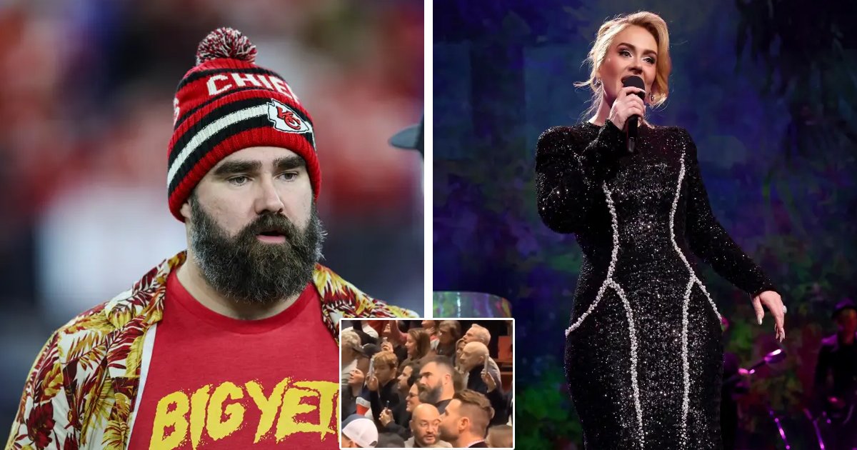 d38 2.jpg?resize=412,275 - "You're DRUNK, Go Home!"- Superstar Adele Calls Out Travis Kelce's Brother Jason Kelce At Concert