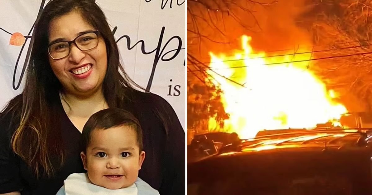 fire4.jpg?resize=1200,630 - HEARTBREAKING Moment A Mother And Her One-Year-Old Son Both Died After She Rescued Her Two Other Children