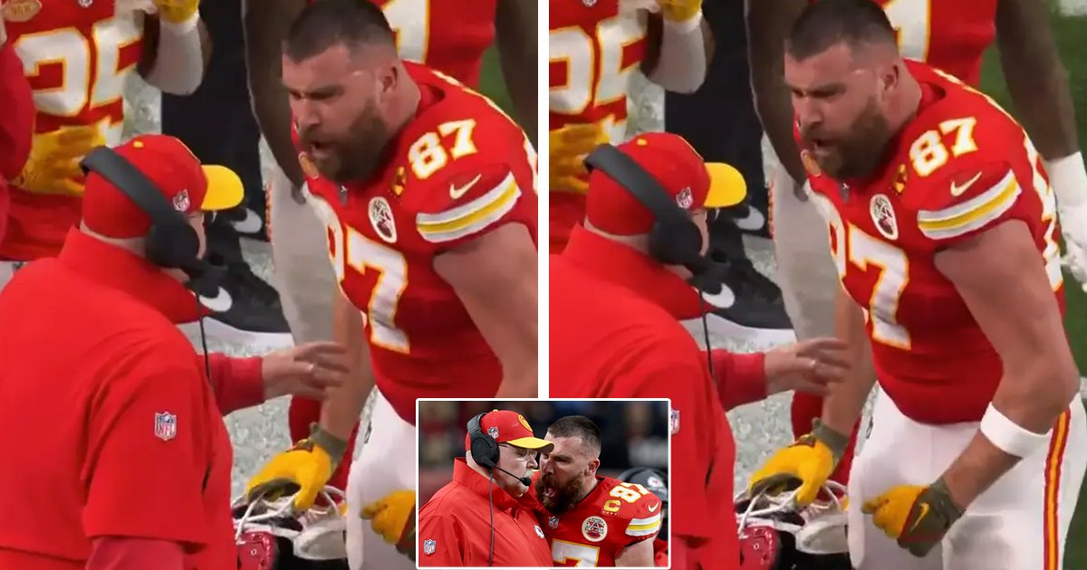 m1 21 1.jpg?resize=1200,630 - "He's NOT Worth It!"- Fans WARN Taylor Swift About Travis Kelce After He's Pictured YELLING At NFL Coach During Superbowl 2024