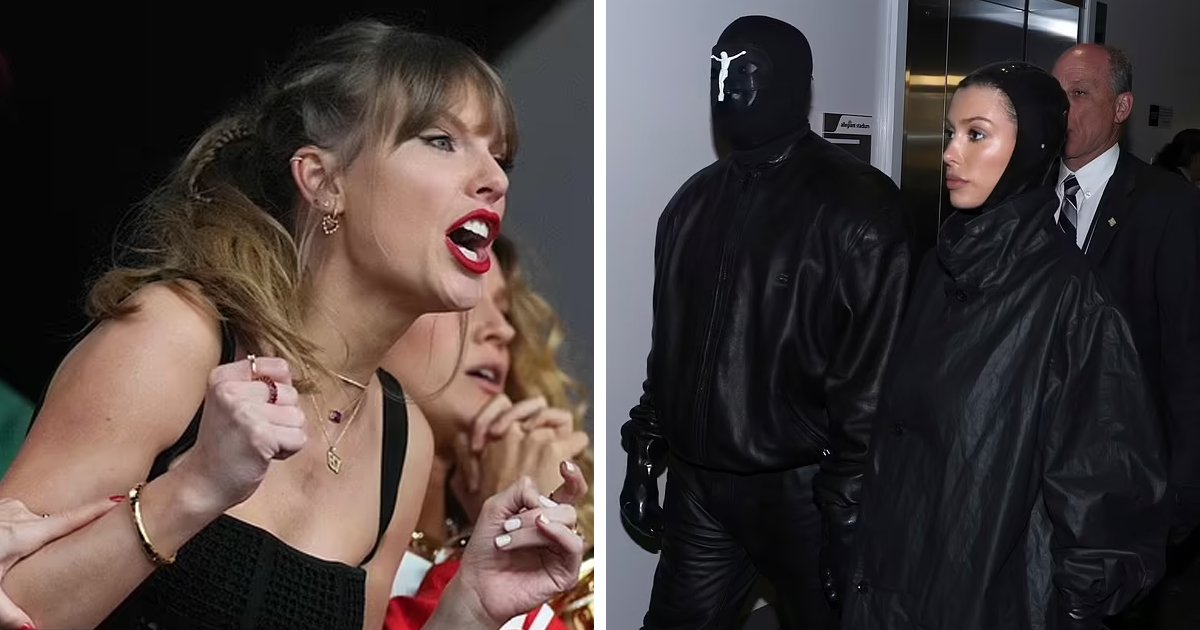 m1 23 1.jpg?resize=1200,630 - "Who Does Taylor Swift Think She Is!"- Furious Kanye West & Wife Bianca Censori KICKED Out Of NFL Stadium By Singer Taylor Swift