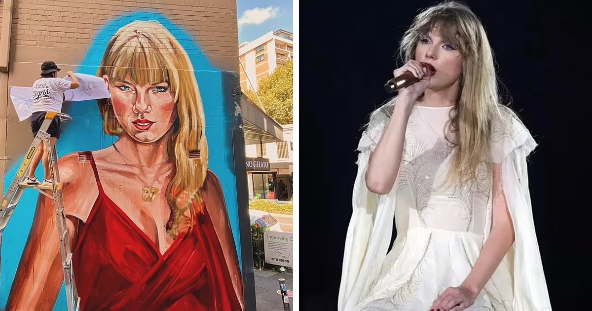 m1 27.jpg?resize=412,275 - "This Is An Insult To Taylor Swift!"- New Mural Of Singer Sparks Serious Debate Among Fans Who Make Calls For It To Be REPLACED Immediately