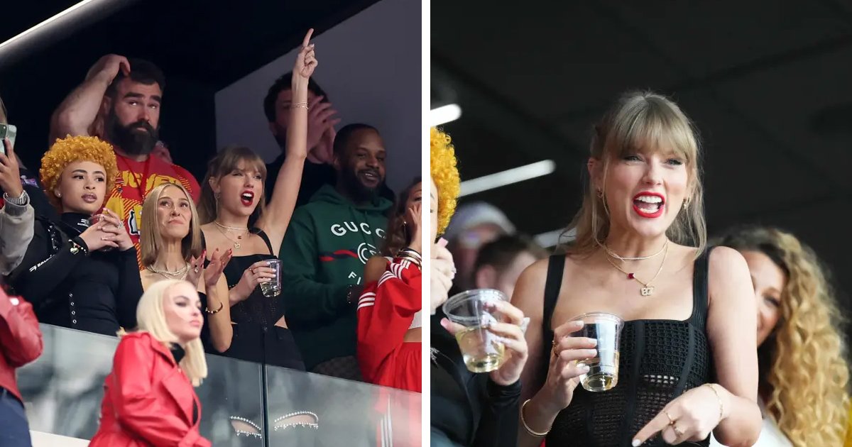 m3 21 1.jpg?resize=1200,630 - BREAKING: Taylor Swift Comes Face To Face With 'Booing Stadium' While CHUGGING Beer In VIP Suite