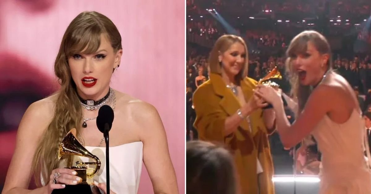 untitled design 2.jpg?resize=1200,630 - JUST IN: Taylor Swift Sparks Fury After SNUBBING Celine Dion On Grammys Stage