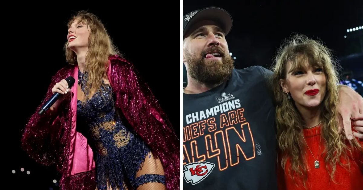 copy of articles thumbnail 1200 x 630 18 1.jpg?resize=1200,630 - "Put It Down!"- Travis Kelce Slammed As 'Unsupportive' Lover For Using Phone To Text While Taylor Swift Sings