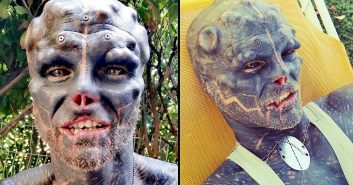 copy of articles thumbnail 1200 x 630 3.jpg?resize=1200,630 - Man Dubbed 'Black Alien' Due To His Extreme Body Modifications Says NO ONE Is Hiring Him Due To His Appearance