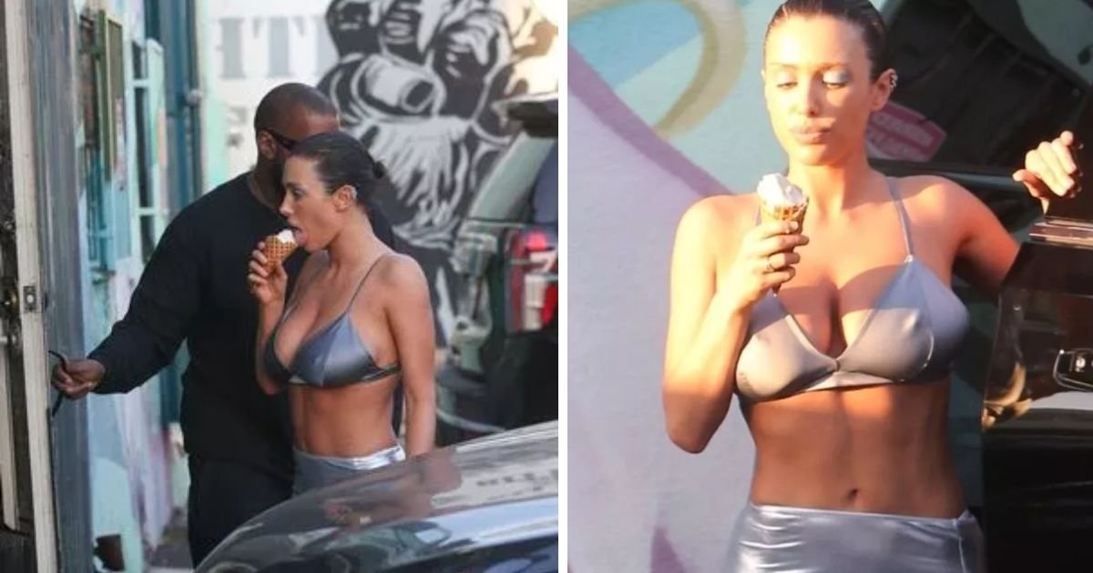 copy of articles thumbnail 1200 x 630 8 6.jpg?resize=1200,630 - Kanye West Makes Sure Bianca Censori's Assets Are Visible While LICKING Ice Cream In Tiny Outfit