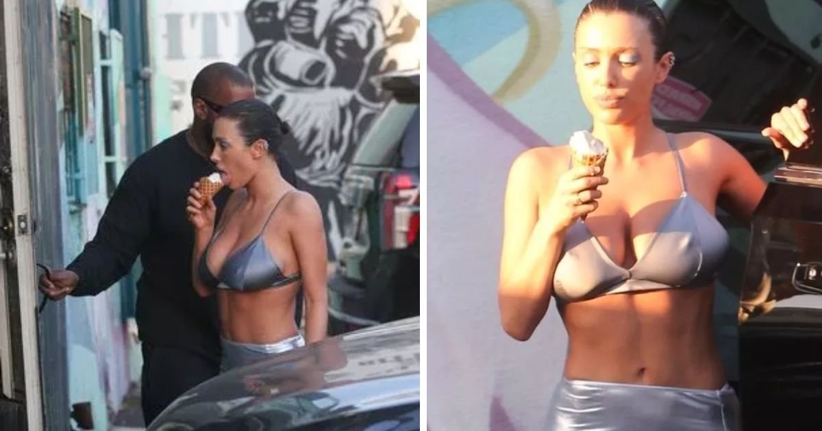 copy of articles thumbnail 1200 x 630 8 6.jpg?resize=412,275 - Kanye West Makes Sure Bianca Censori's Assets Are Visible While LICKING Ice Cream In Tiny Outfit