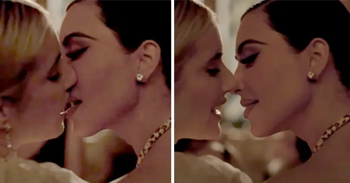 copy of articles thumbnail 1200 x 630 3 18.jpg?resize=1200,630 - "Desperate For Attention!"- Kim Kardashian's 'Delicate Kiss' With Emma Roberts Sparks Criticism