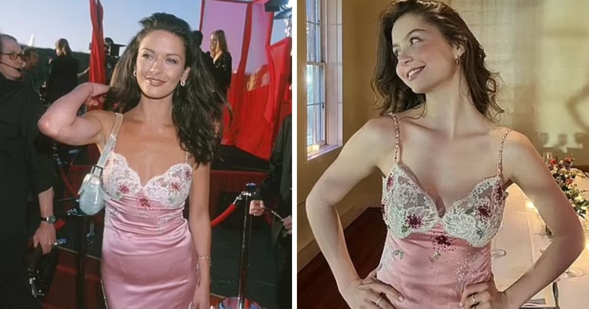 copy of articles thumbnail 1200 x 630 3 21.jpg?resize=1200,630 - Catherine Zeta-Jones' Mini-Me Daughter Slips Into Her Mom's 25-Year-Old Silk Gown To Celebrate Her Birthday