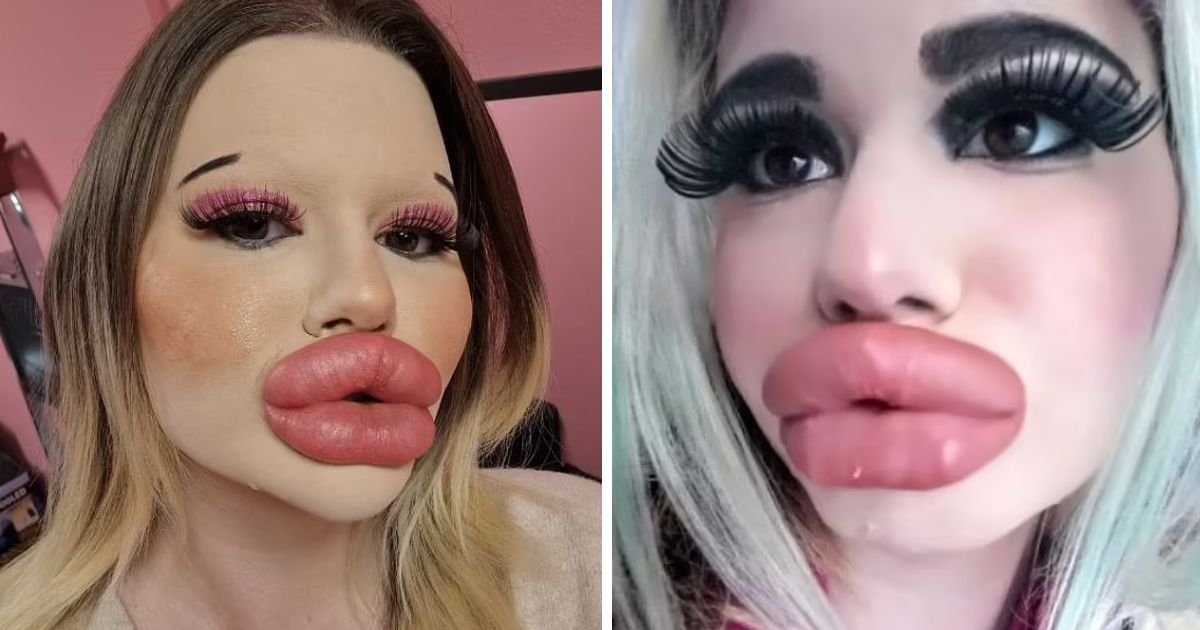 copy of articles thumbnail 1200 x 630 34.jpg?resize=1200,630 - Woman With World's Biggest Lips Undergoes SIX Plastic Surgeries In One Day