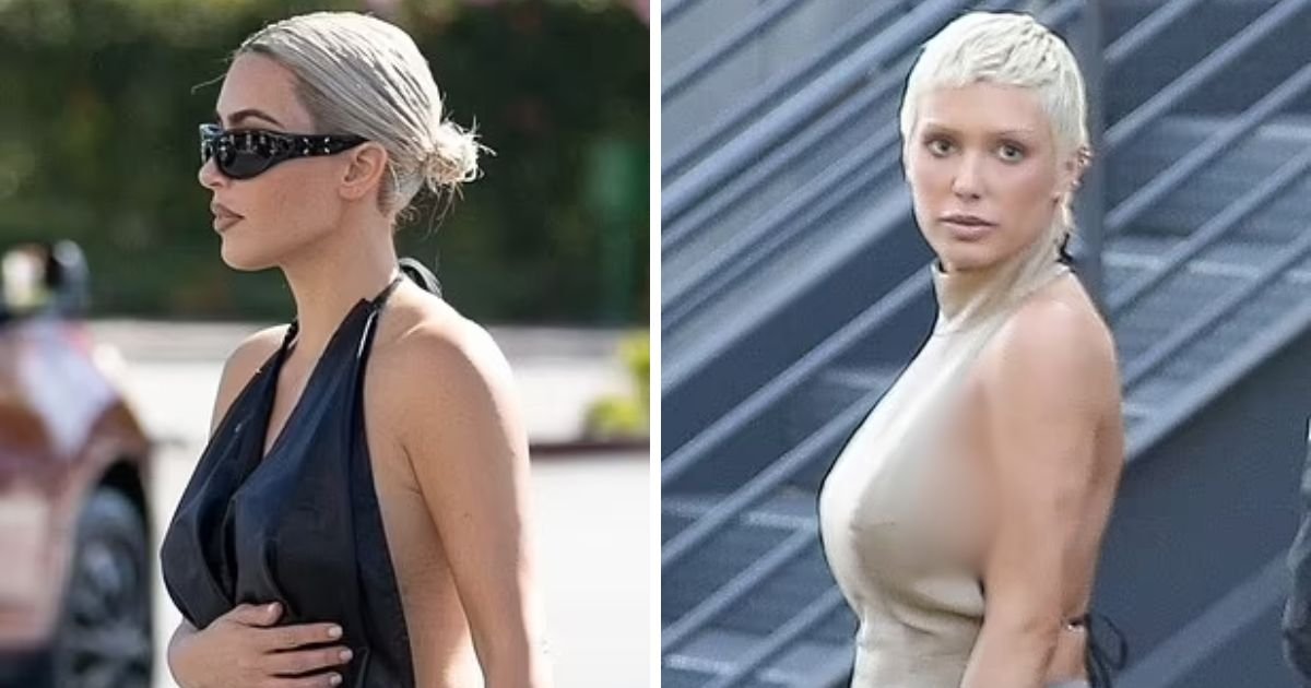 copy of articles thumbnail 1200 x 630 4 33.jpg?resize=1200,630 - Kim Kardashian Transforms Into Bianca Censori With Her Blonde Hair & Braless Skimpy Top